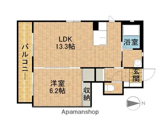 アイリーヤード【101号室】の間取り