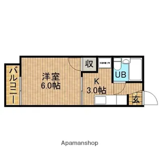 フォーブル千紗C【2階】の間取り