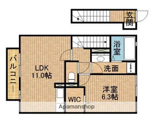 ソシアⅢB【2階】の間取り