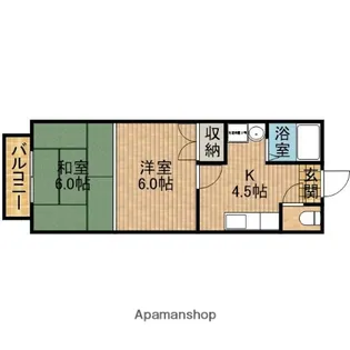 フローレンス光陽【103号室】の間取り