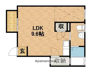 オイスターハウス【101号室】の間取り