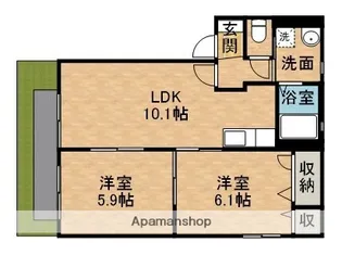 フィオーレⅠ【1階】の間取り