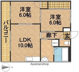 モンフレール【2階】の間取り