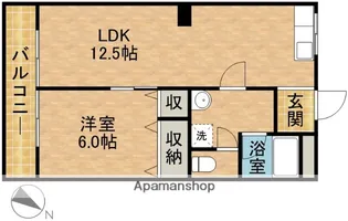 マンション第一ろくべい【102号室】の間取り