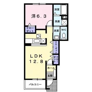サニースクエアⅡ【1階】の間取り