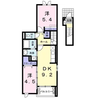 コラール【2階】の間取り