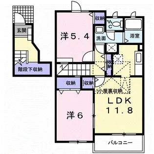 LIVERTY DREAM Ⅵ【2階】の間取り