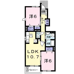 エム・スクエアー ガーデン Ⅰ【1階】の間取り