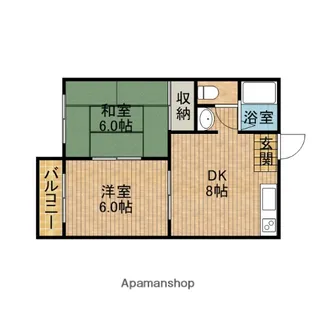 フォーブル杉山【2階】の間取り