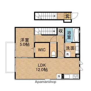 クロスFK【201号室】の間取り