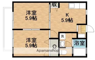 ゆめさきA【2階】の間取り