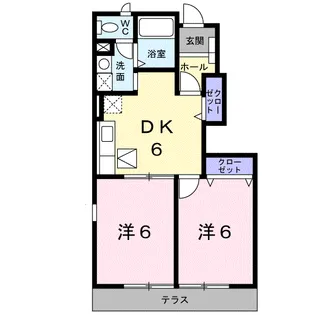 メゾン住吉【1階】の間取り