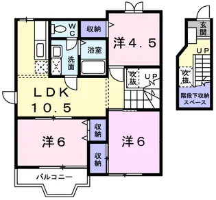 カモミール【2階】の間取り