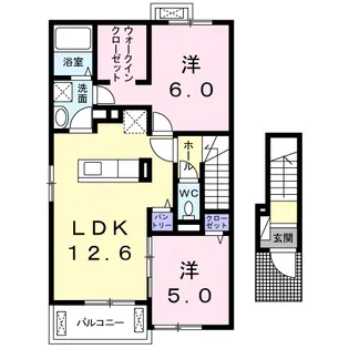 グランディア【2階】の間取り