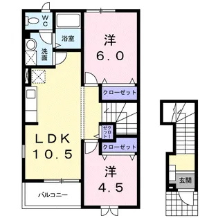 フォルティ【2階】の間取り