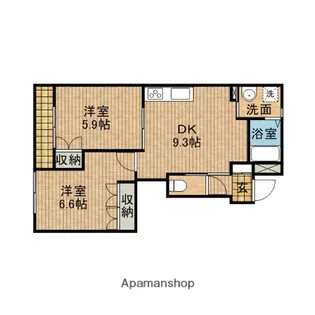 コロネット【1階】の間取り