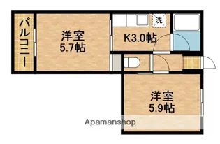 ピアハイツヒロセA棟【204号室】の間取り