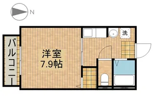 エステートムツミ【2階】の間取り