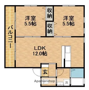 アイリス【1階】の間取り