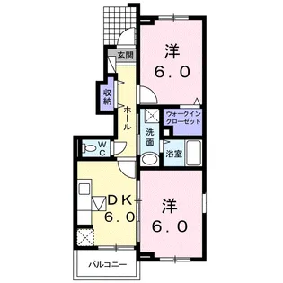 フジノⅡ【1階】の間取り