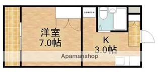 ハイツ入野【3階】の間取り