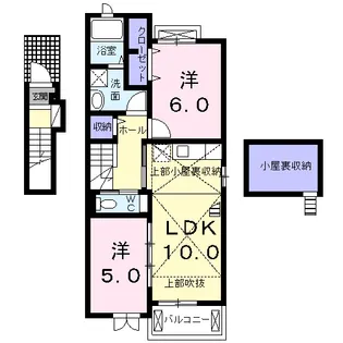 J スタジアム フロント【2階】の間取り