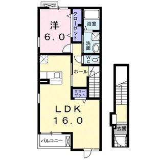 ジラソーレ【2階】の間取り