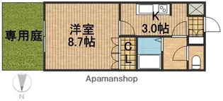 ONE PIECE【1階】の間取り