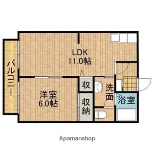 ファミールM B【205号室】の間取り