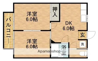 メゾン青葉台Ⅰ【2階】の間取り