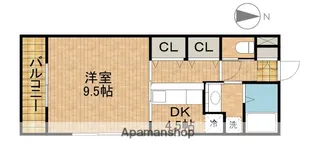 ル・リオン天王【2階】の間取り