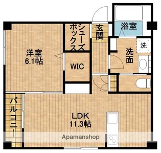 L’ALBA DI SECONDO(ラルバ・ディ・セコンド)【2階】の間取り