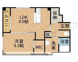 L’ALBA DI SECONDO(ラルバ・ディ・セコンド)【3階】の間取り