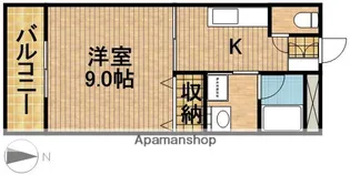 ヴィラ・東田町【2階】の間取り