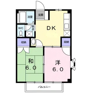 ハイムカミアラヤ【1階】の間取り
