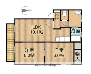 カーサフォレスタ【2階】の間取り