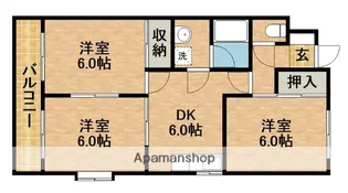 ウィンディホクエンⅡ【2階】の間取り