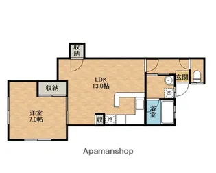 メルフォルン【1階】の間取り