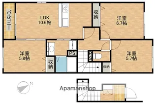 イグナルパーク【2階】の間取り