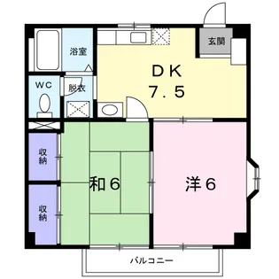 木ノ芽館Ⅱ【1階】の間取り
