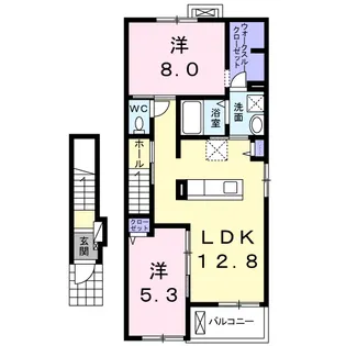 クオーレ A【2階】の間取り