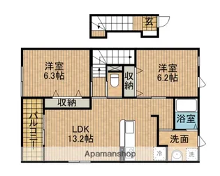 クレール【2階】の間取り