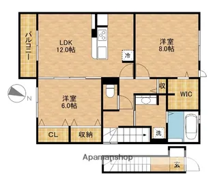 NEST WARME【2階】の間取り