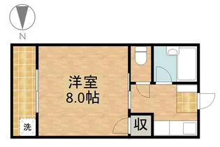 サンロード新居【1C号室】の間取り