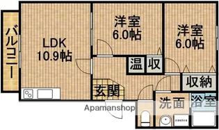 ジュネス【2階】の間取り