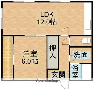 グリーンハイツヒロタカE【201号室】の間取り