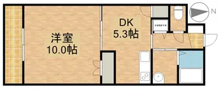 セントラルヒルズB【605号室】の間取り