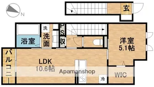 ラペ・クロシェットM【2階】の間取り