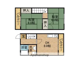ハートピアⅡ【203号室】の間取り