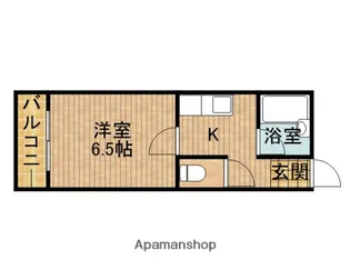 コーポ船木【306号室】の間取り
